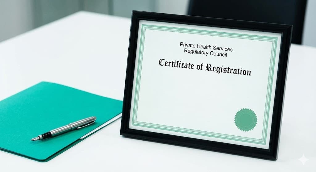 PHSRC Registered Certificate